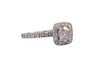Diamond Engagement Ring 14k White Gold 1.25tcw Natural Diamonds