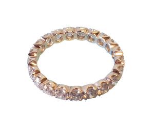 Signed Eternity Band 2.08tcw 18k White Gold White VS Diamonds New Close Out ring - Joseph Diamonds