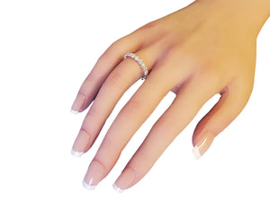 Signed Eternity Band 2.08tcw 18k White Gold White VS Diamonds New Close Out ring - Joseph Diamonds